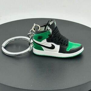 Green and Black Sneaker Keychain
